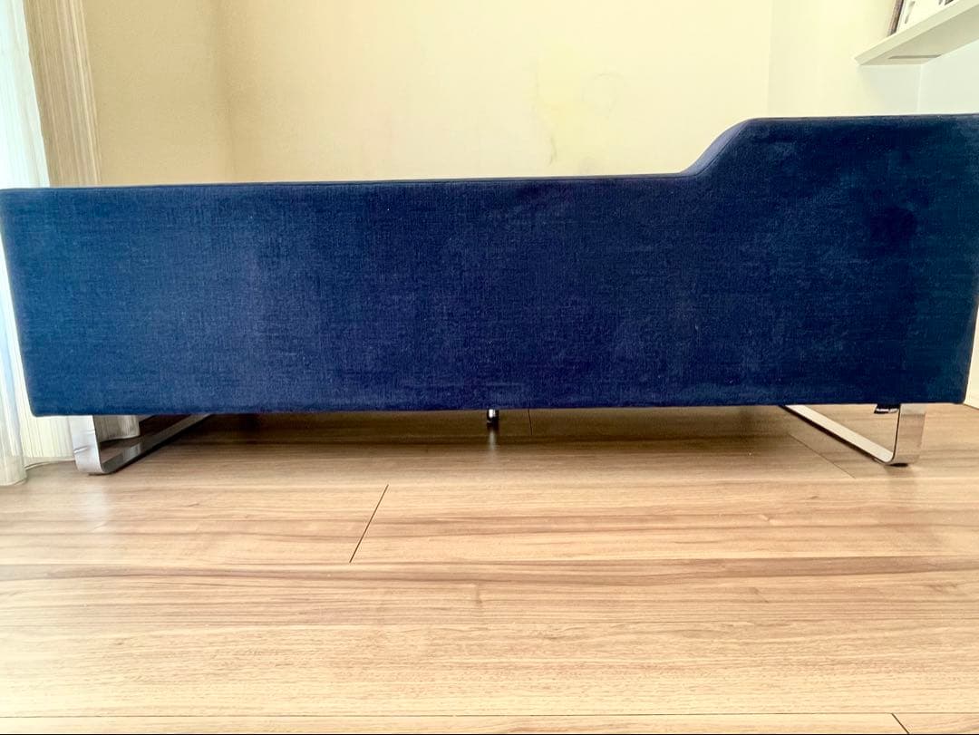 【最安値】フランネルソファ シエスタ 2.5人掛け ネイビー