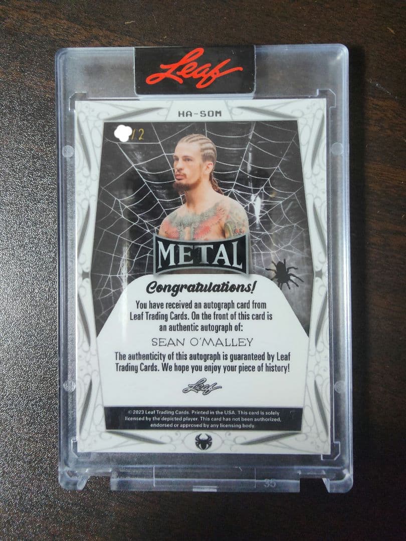 UFC　leaf　ショーン・オマリー　サインカード