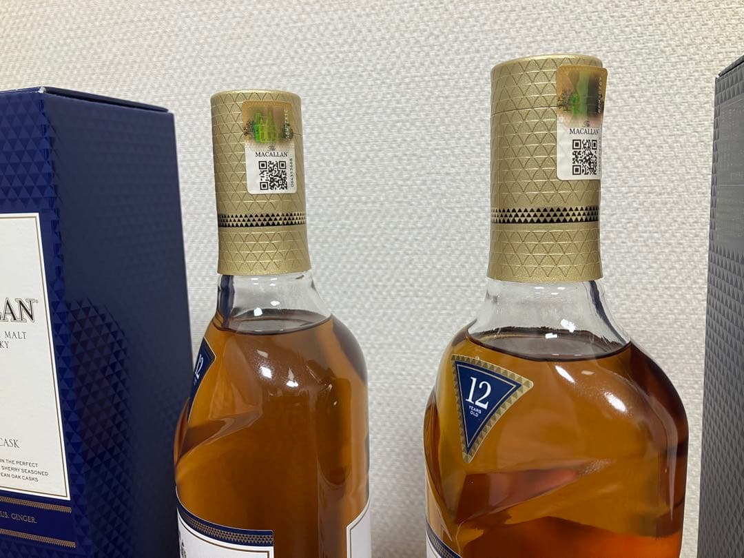 The Macallan 12年 シェリーオークカスク 2本セット 2本セット 希少！2本