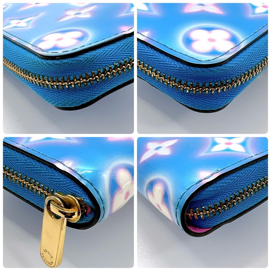 ルイヴィトン ヴェルニ ジッピーパース ベイビーブルーネオン M81155