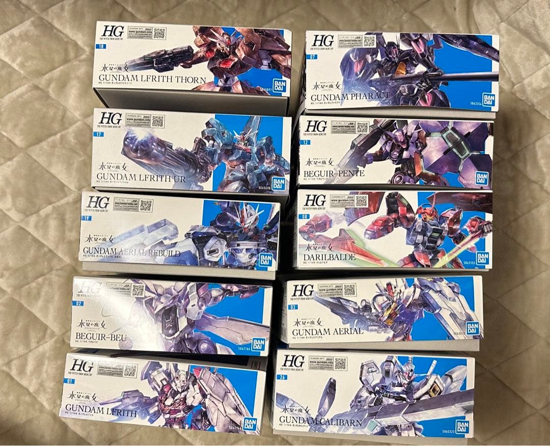 水星の魔女 HG キット10体セット 水星の魔女HGガンプラ10体セット 未使用 4/29 HG水星の魔女