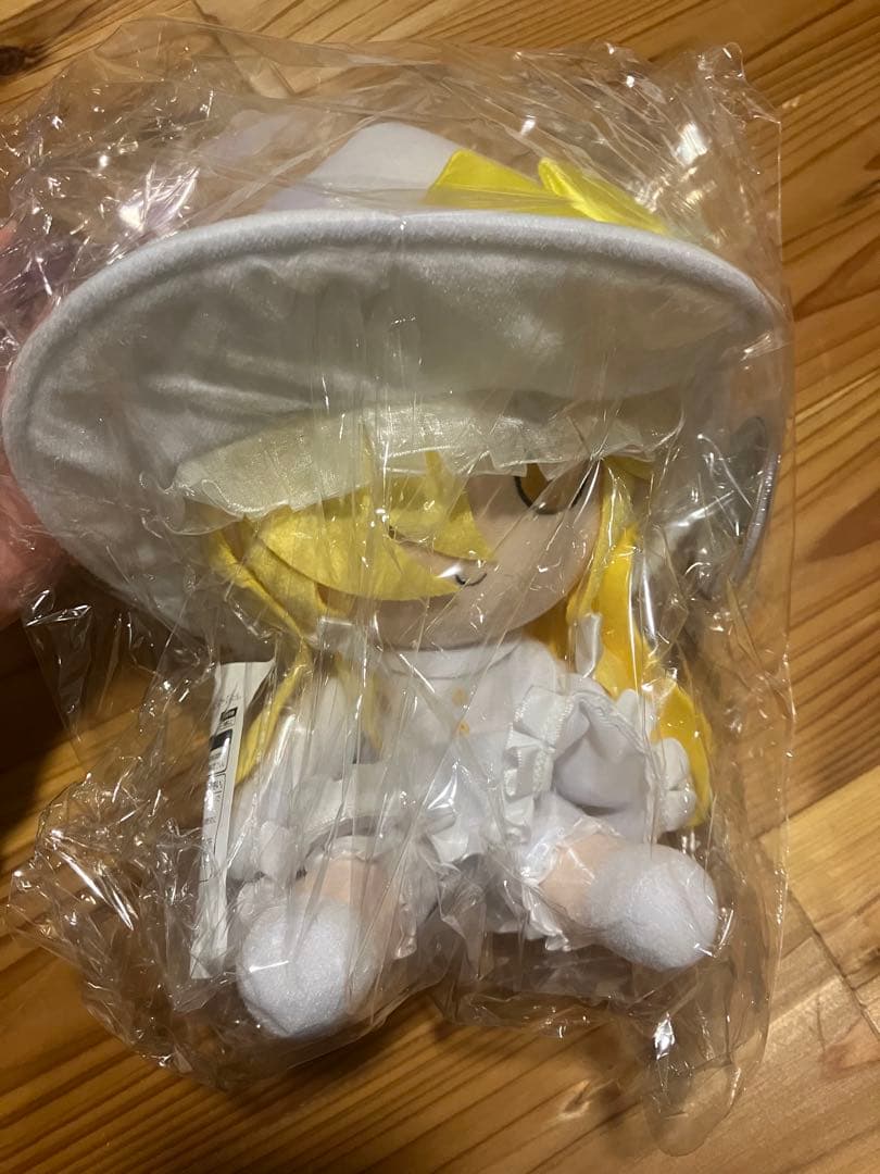 未開封】東方ふもふもぬいぐるみ れいむ&まりさ‼️ゆめじくう缶バッチ・スタンド付‼️