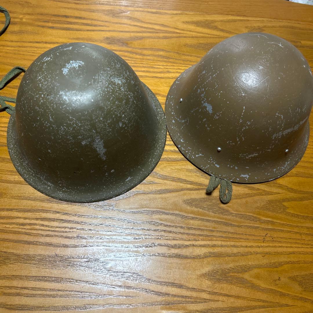即購入OK早い者勝ち❗️】旧日本軍 実物ヘルメット 2個セット
