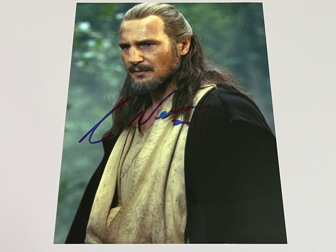 スターウォーズ 直筆サイン クワイガン・ジン リーアム・ニーソン氏