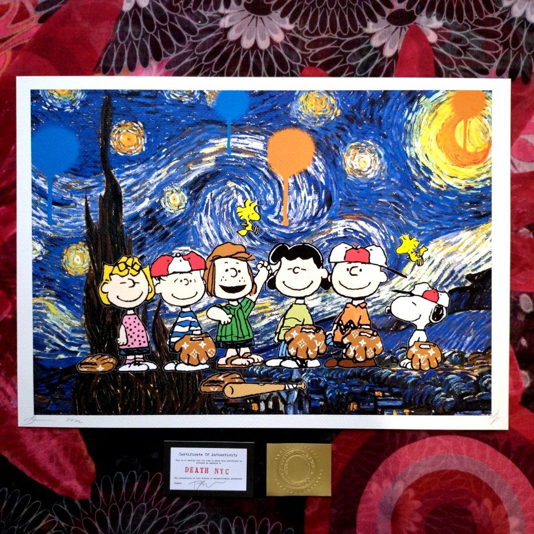 フォックス様専用 額装 death nyc 世界限定100枚 スヌーピー