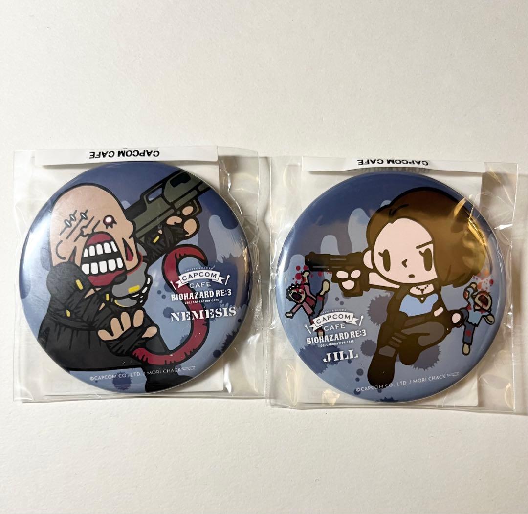BIOHAZARD RE:3 バイオハザード カプコンカフェ 缶バッジ ジル - メルカリ