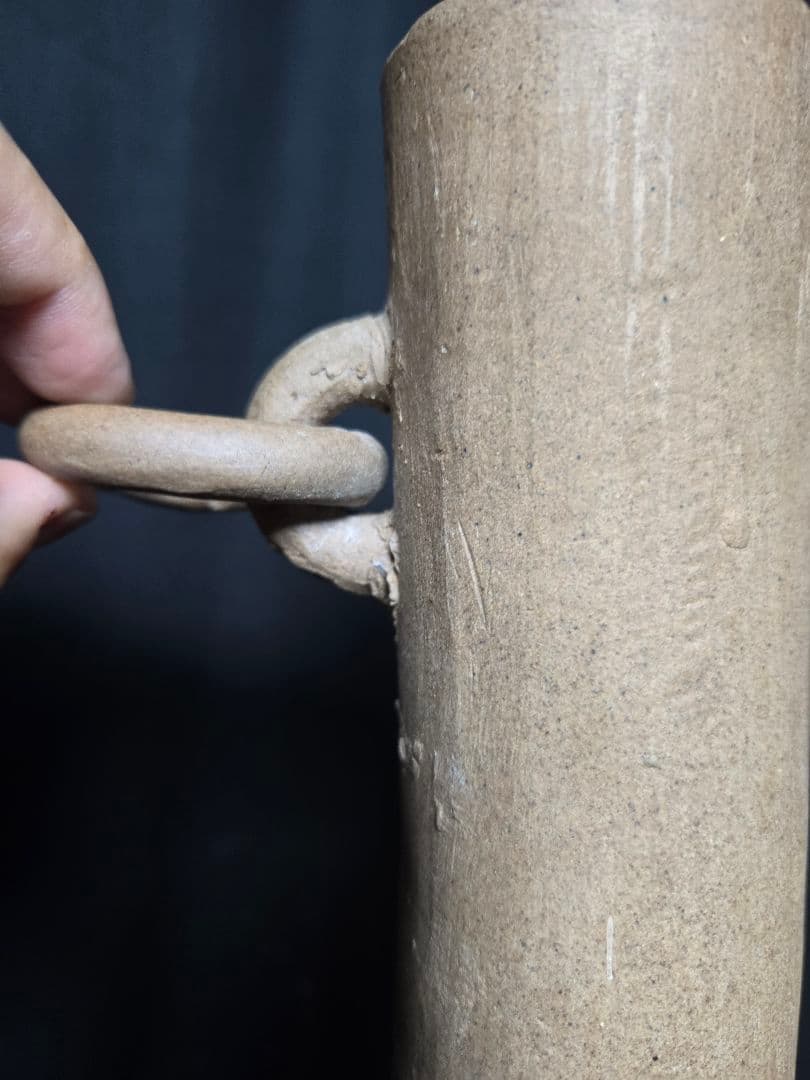 一部欠けあるもスペシャル陶器のオブジェ インテリアに渦巻き模様約40cm