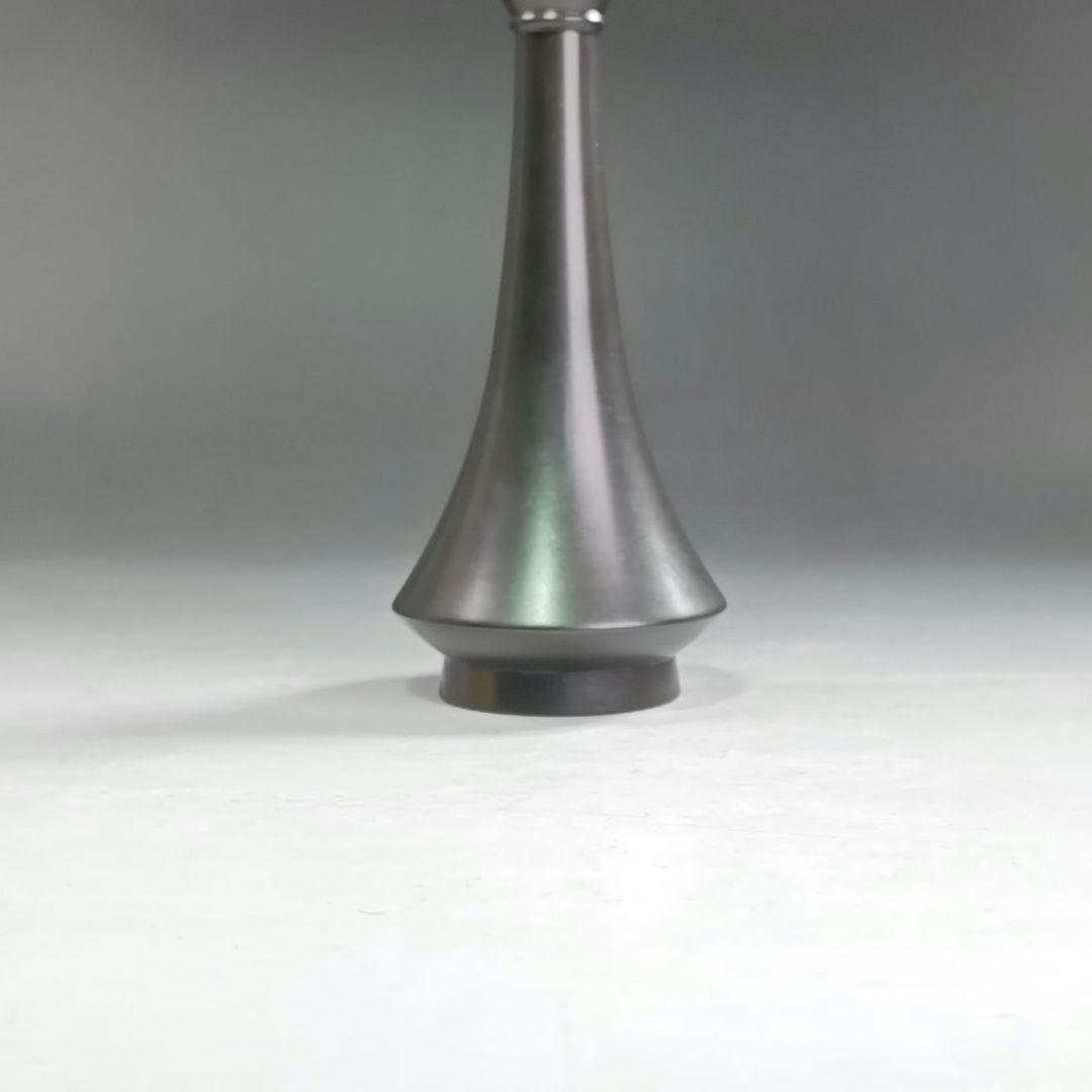 ウ217 花瓶『能作一佳作』『唐銅 把綿 花入 共箱』花器