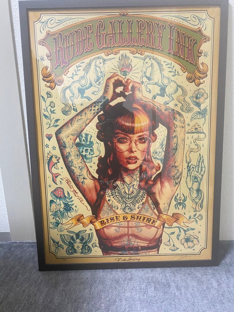 ロッキンジェリービーン ポスター ルードギャラリー 100枚限定 額付