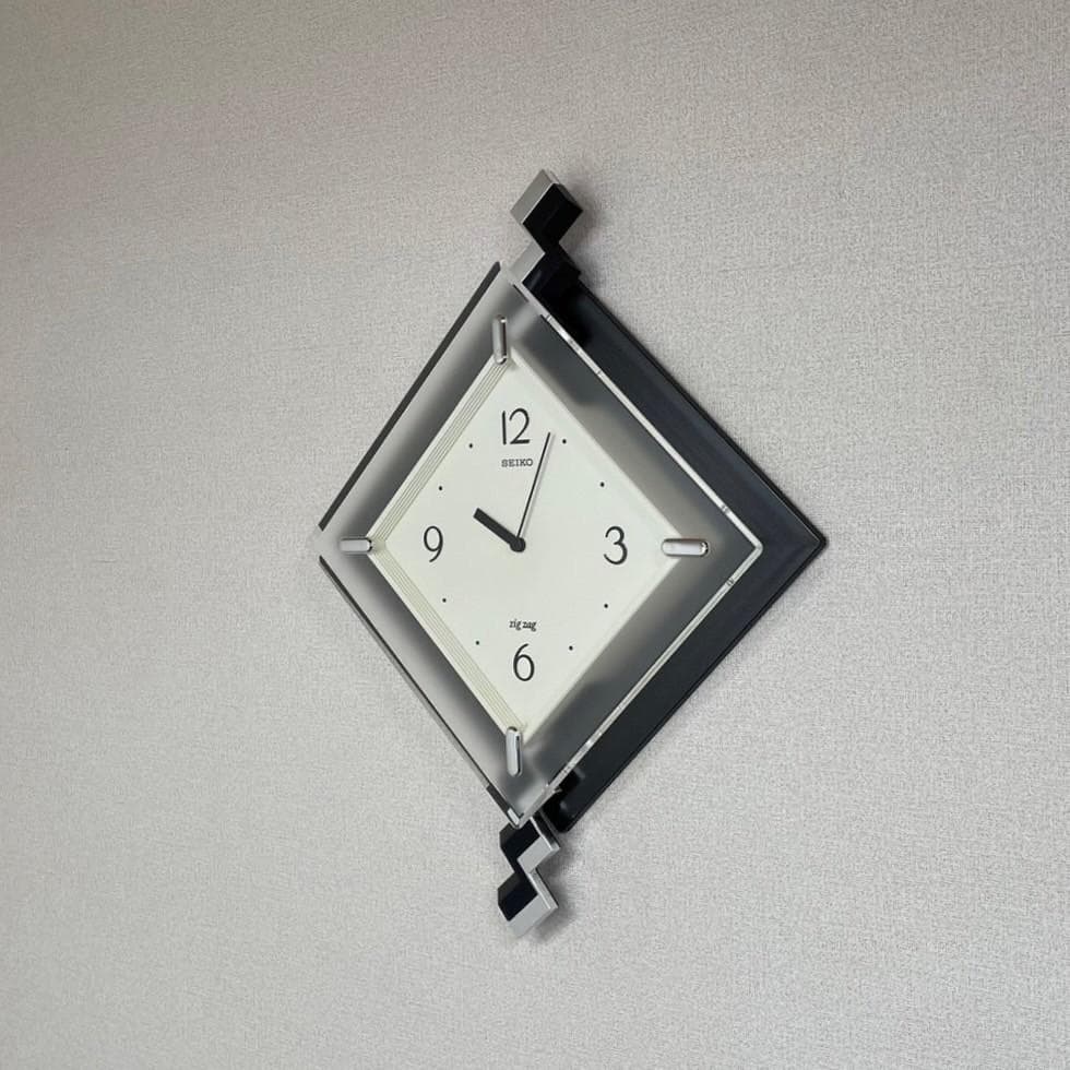 未使用 SEIKO ウォールクロック 壁掛け時計 ポストモダン ヴィンテージ