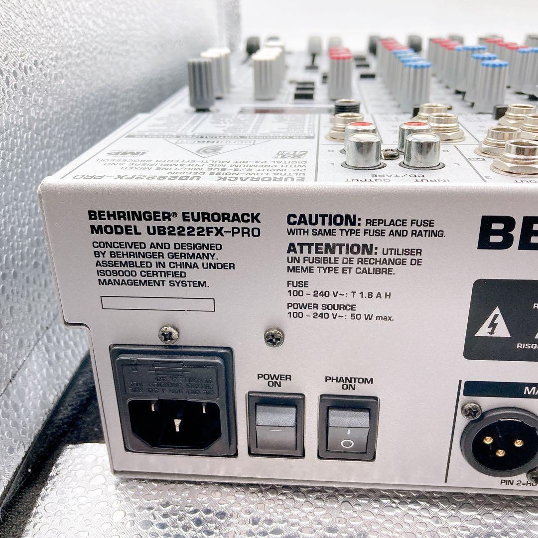BEHRINGER UB2222FX-PRO ミキサー　通電確認済　送料無料