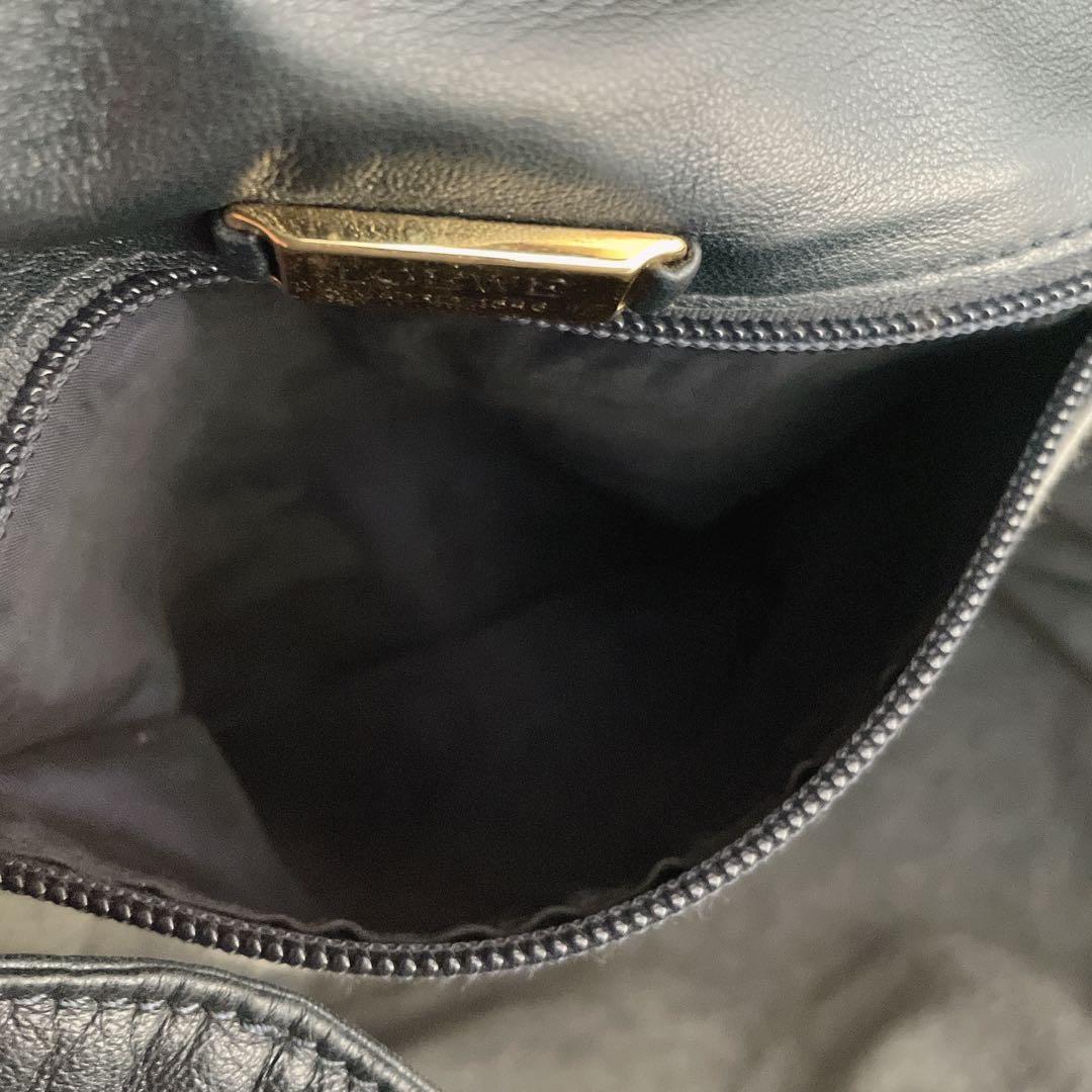 希少⭐︎LOEWE ネイビー アナグラム ナッパレザー 本革 ショルダーバッグ