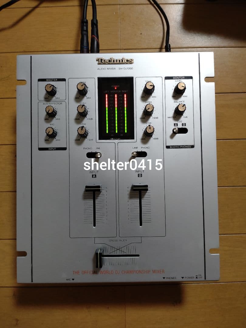 Technics SH-DJ1200 動作確認済み クロスフェーダー未使用品交換