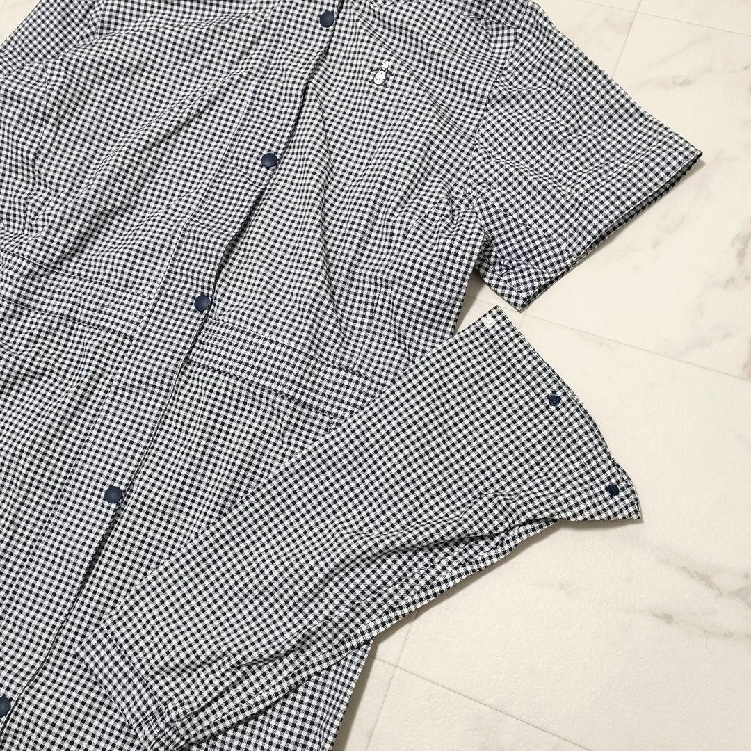 【新品タグ付き】マンシングウェア　レインウェア　コート　ギンガムチェック　LL