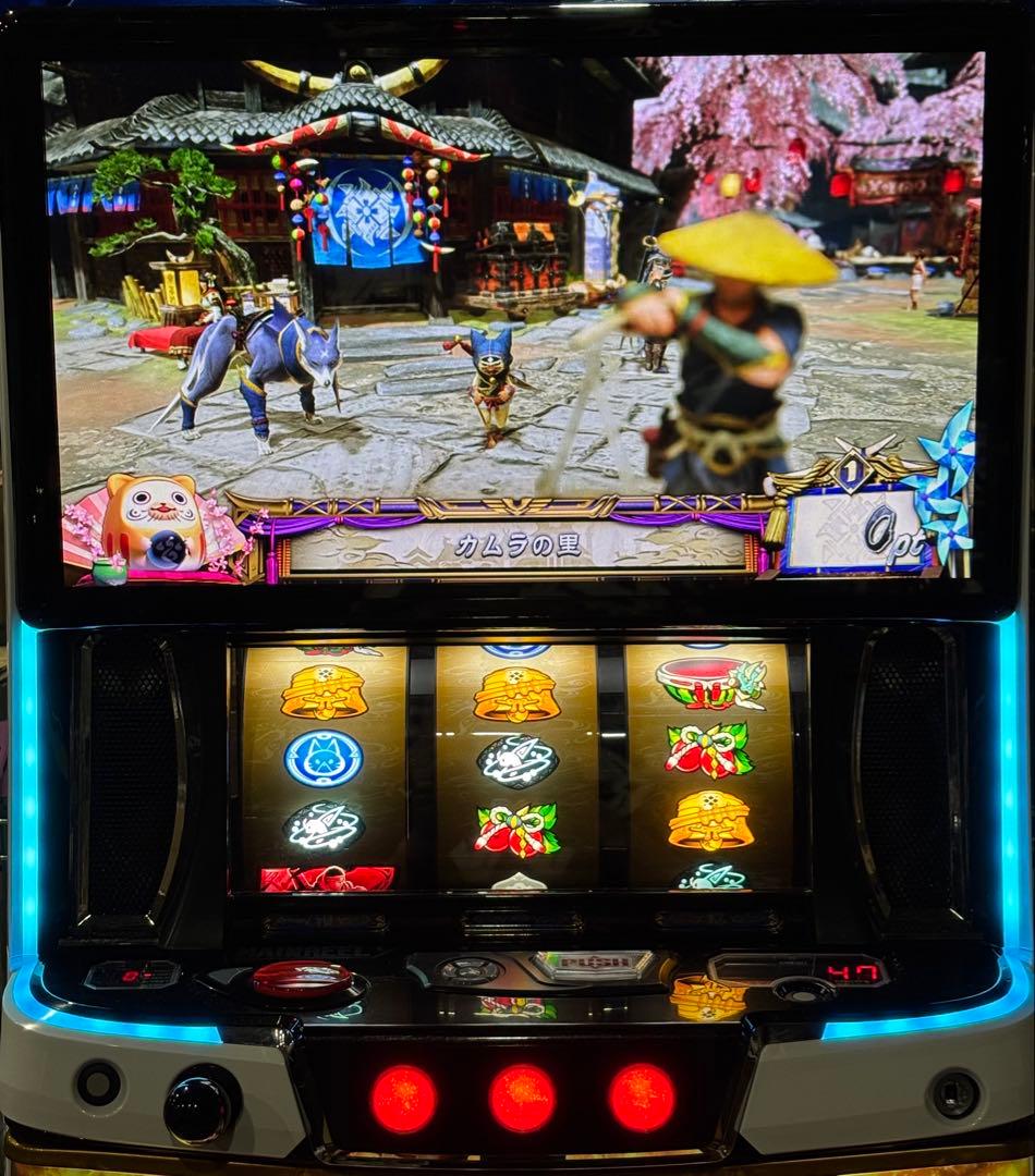 パチスロ実機【モンスターハンターライズ ハンターパネル】ユニット付