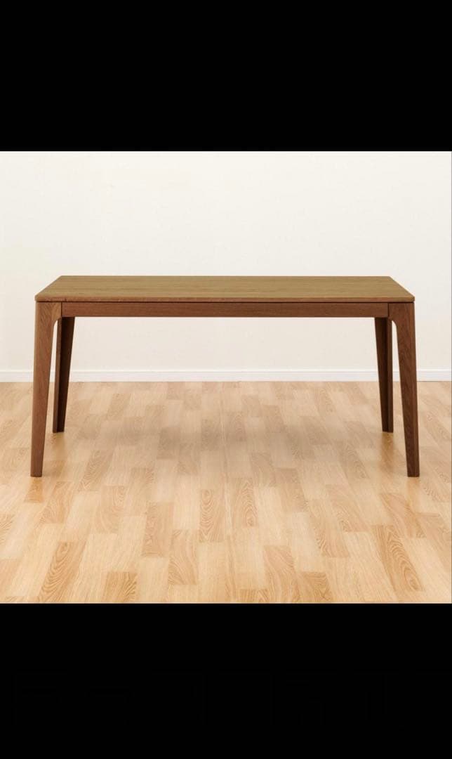 【美品】ダークブラウン木製ダイニングテーブル