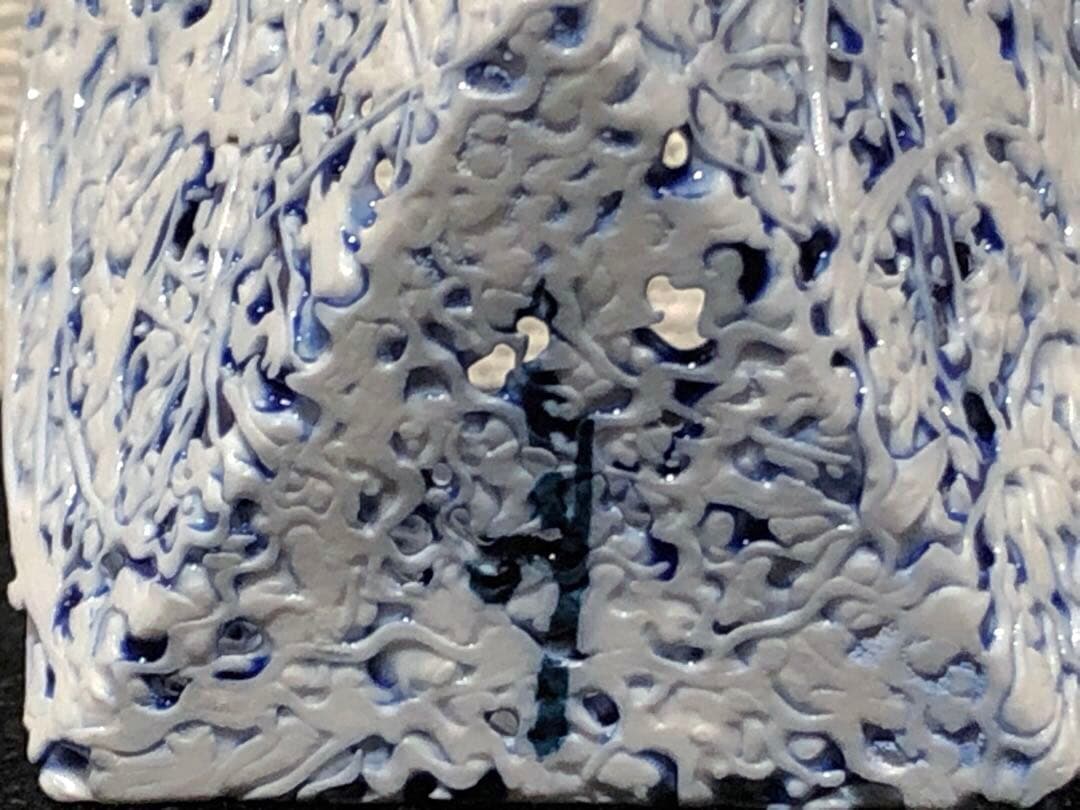 長江重和 釉彩 薄層のかたち 盃 ぐい呑み 陶器 置物 アート 作品 オブジェ