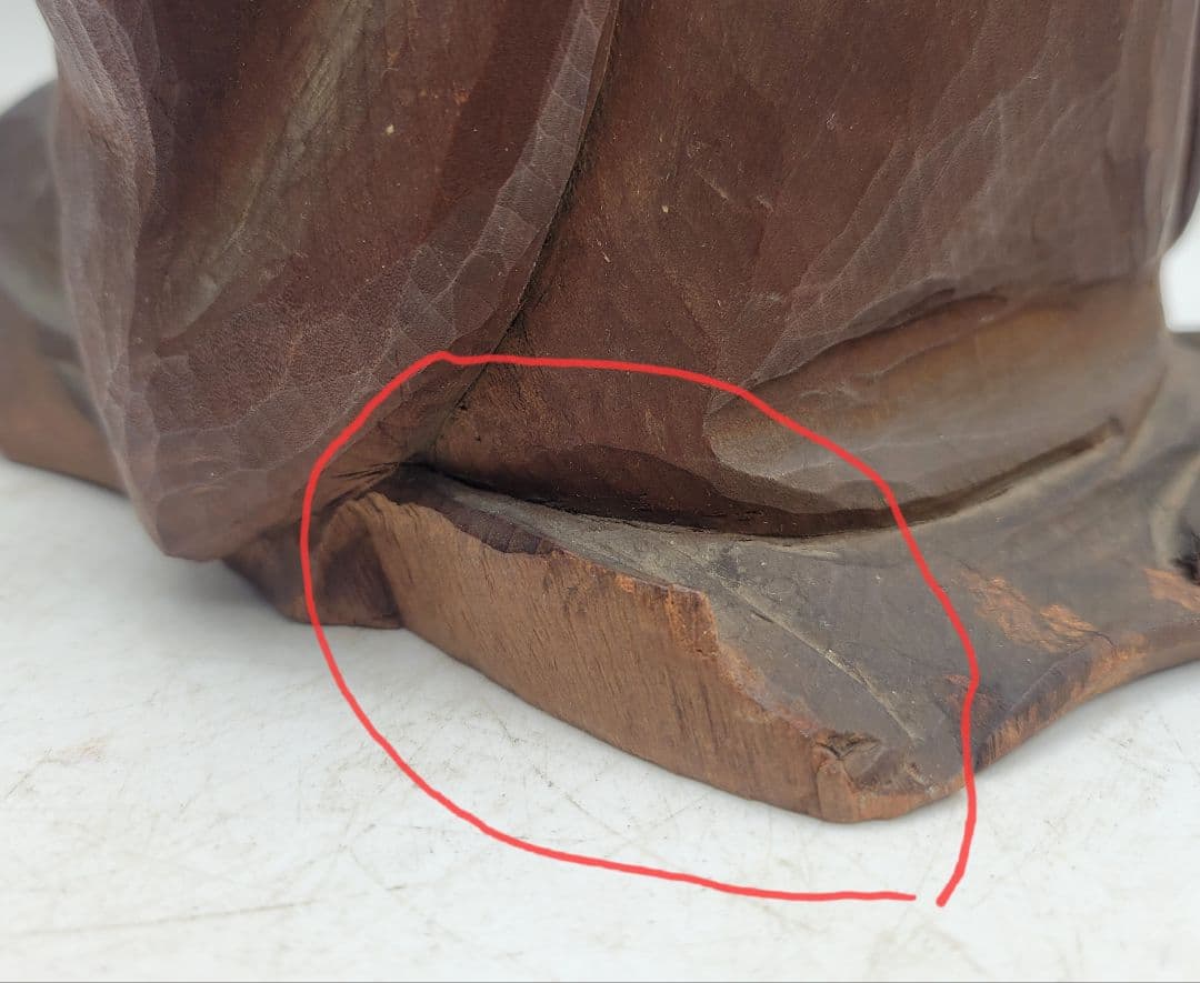 時代物 木彫 人物像 欠け有り オンライン で 販売