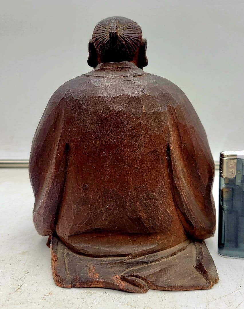 時代物 木彫 人物像 欠け有り