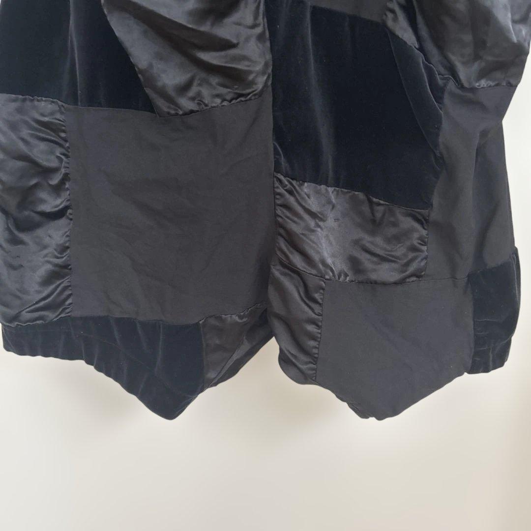 コムデギャルソン　ブラック サルエルパンツ パッチワーク