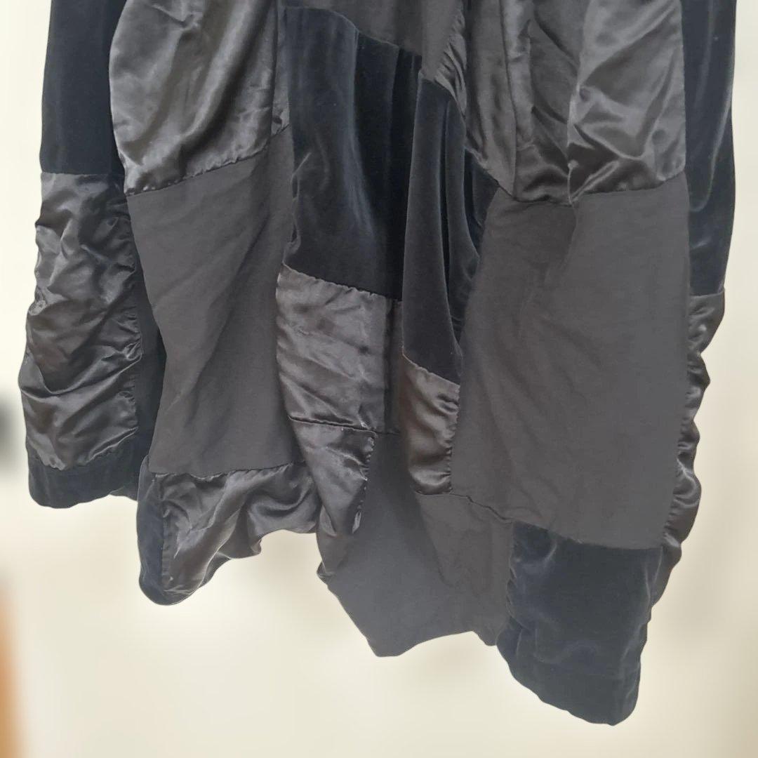 コムデギャルソン　ブラック サルエルパンツ パッチワーク