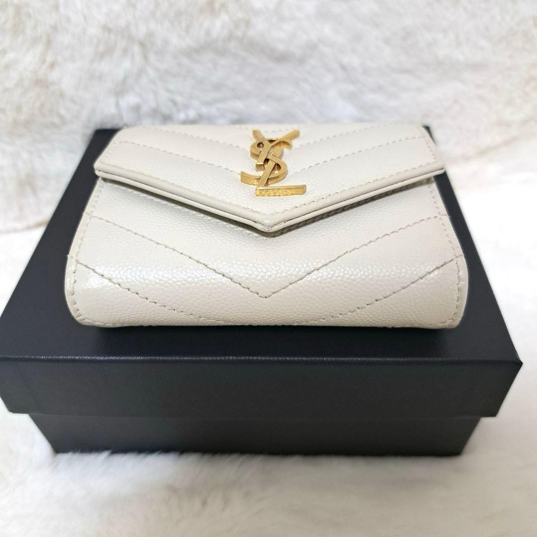 ✨極美品 付属品完備 現行✨サンローラン 三つ折り カサンドラ