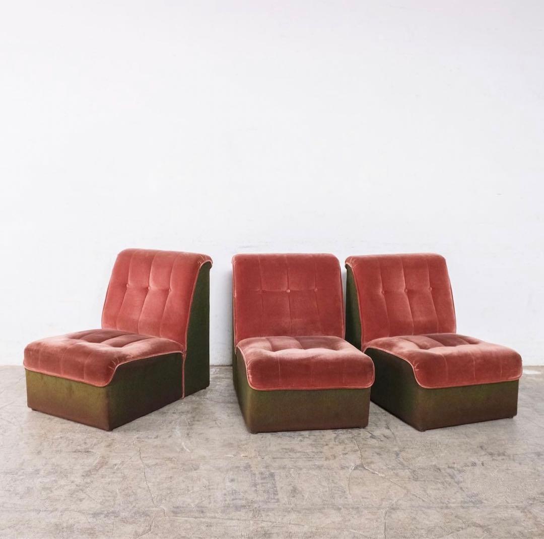 Nehann.|バイカラーベロアソファ；2シーター