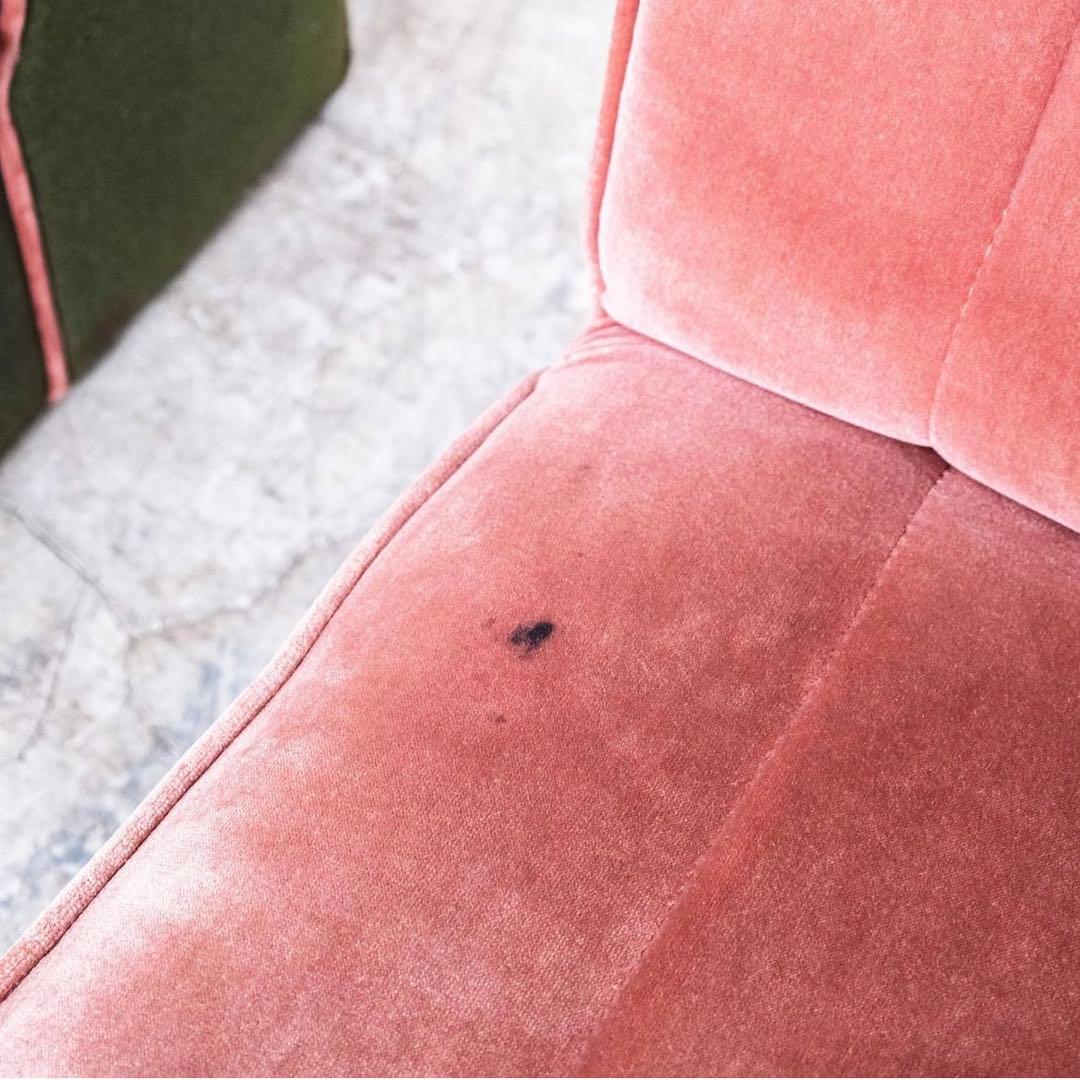 Nehann.|バイカラーベロアソファ；2シーター