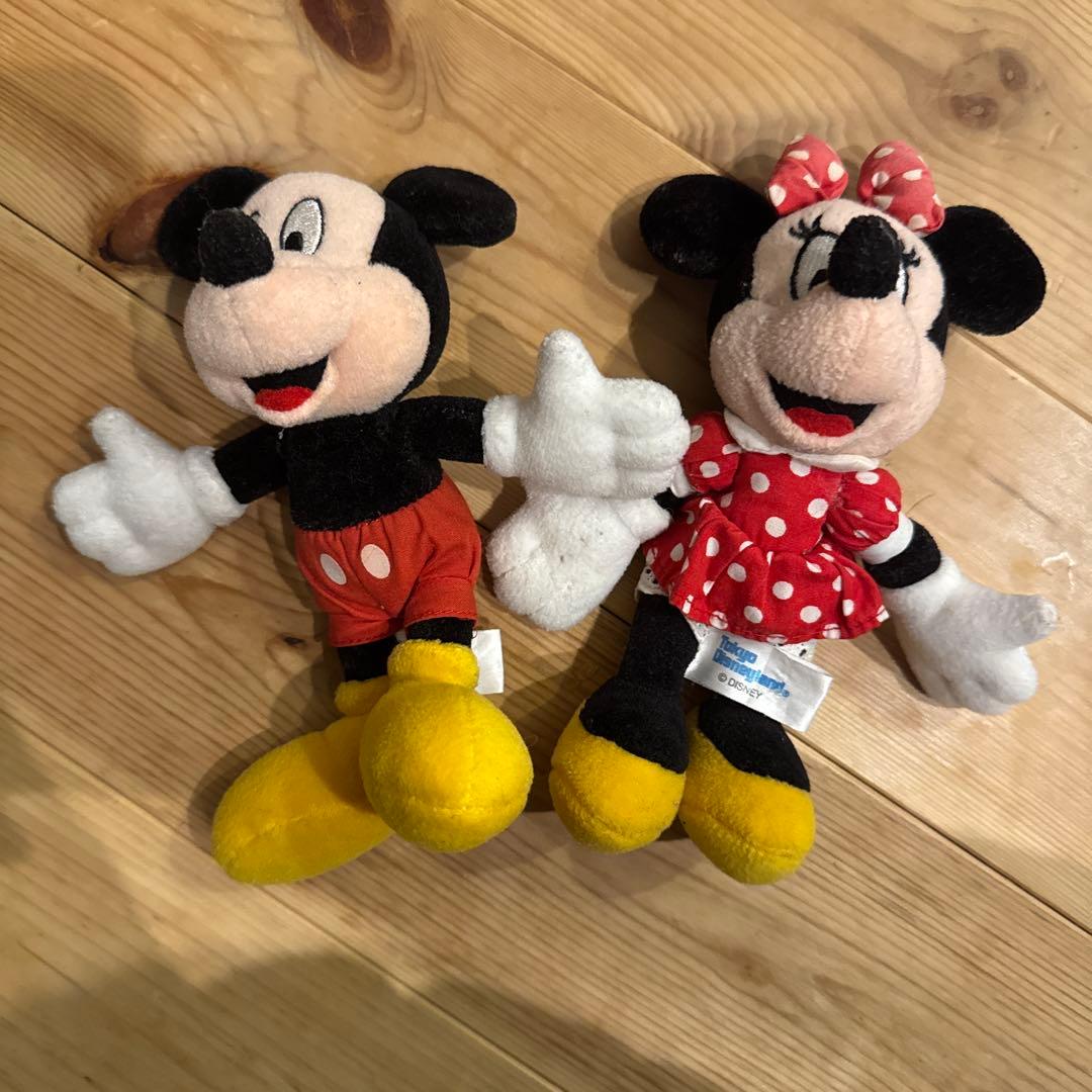 レトロ‼️東京ディズニーランド限定 ミッキー＆ミニー ぬいぐるみ