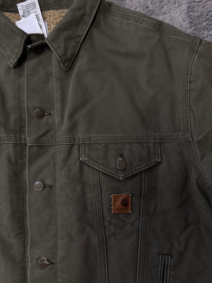 激レア　希少　Carhartt トラッカージャケット　デニムジャケット　グリーン