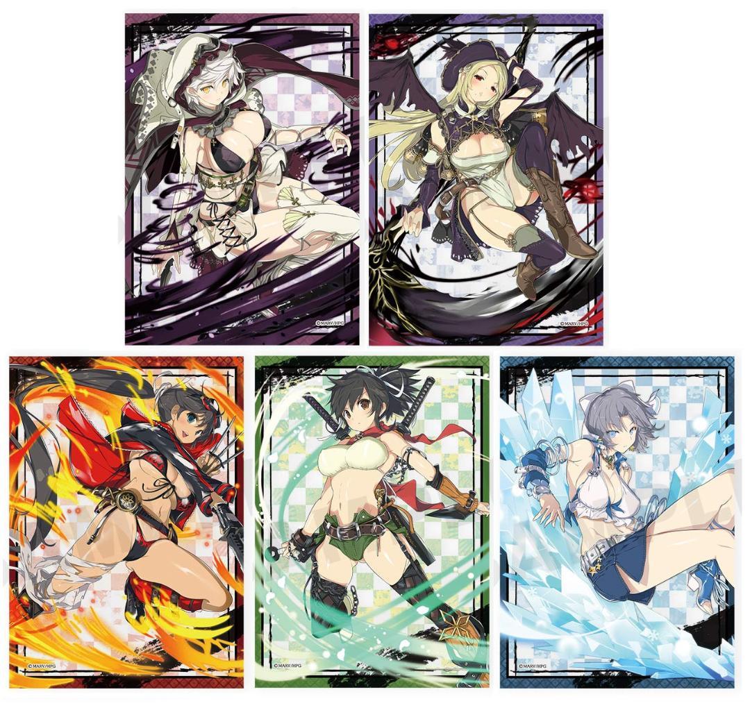 全5種セット A3クリアポスター 閃乱カグラ WEBくじ