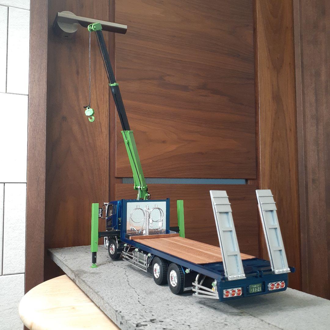専用 デコトラプラモデル ユニック付き回送車