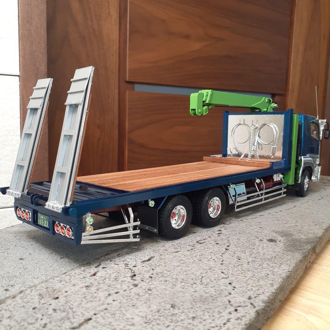 専用 デコトラプラモデル ユニック付き回送車