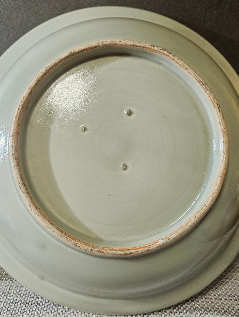 本物保証❗️】江戸時代前期 寛文期 初期伊万里青磁 陰刻草花 口縁