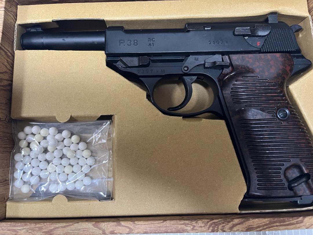 【マルゼン】ワルサーP38 プローパックシリーズ （ac41）ブラック