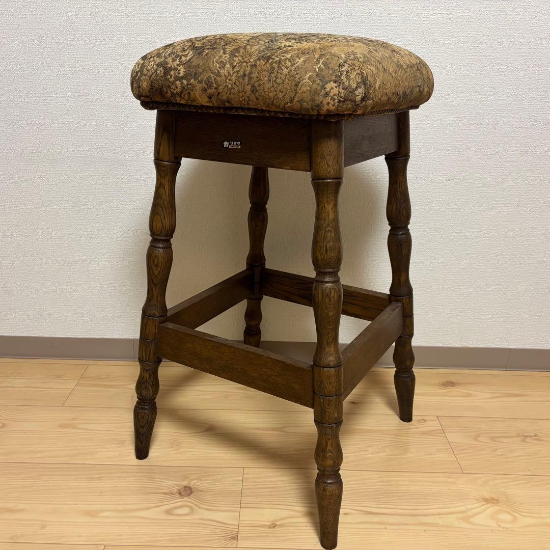 超希少 美品】 カリモク スツール ビンテージ オールドカリモク ②