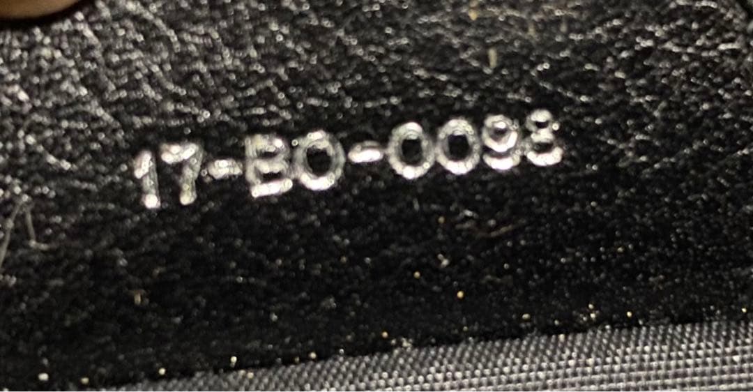 Christian Dior Dチャーム付き ブラックレザーハンドバッグ トート