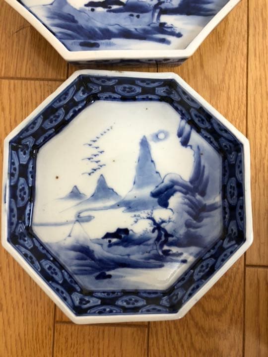 伊万里 八角皿 明治 大中小 鉢 和皿 セット