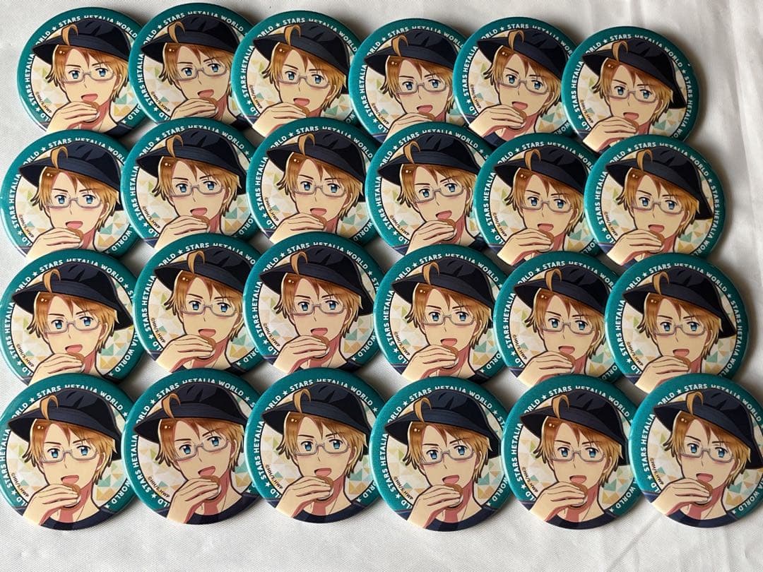 ヘタリア ドレセレ アメリカ 缶バッジ 30個 ヘタリア アメリカ缶バッジ