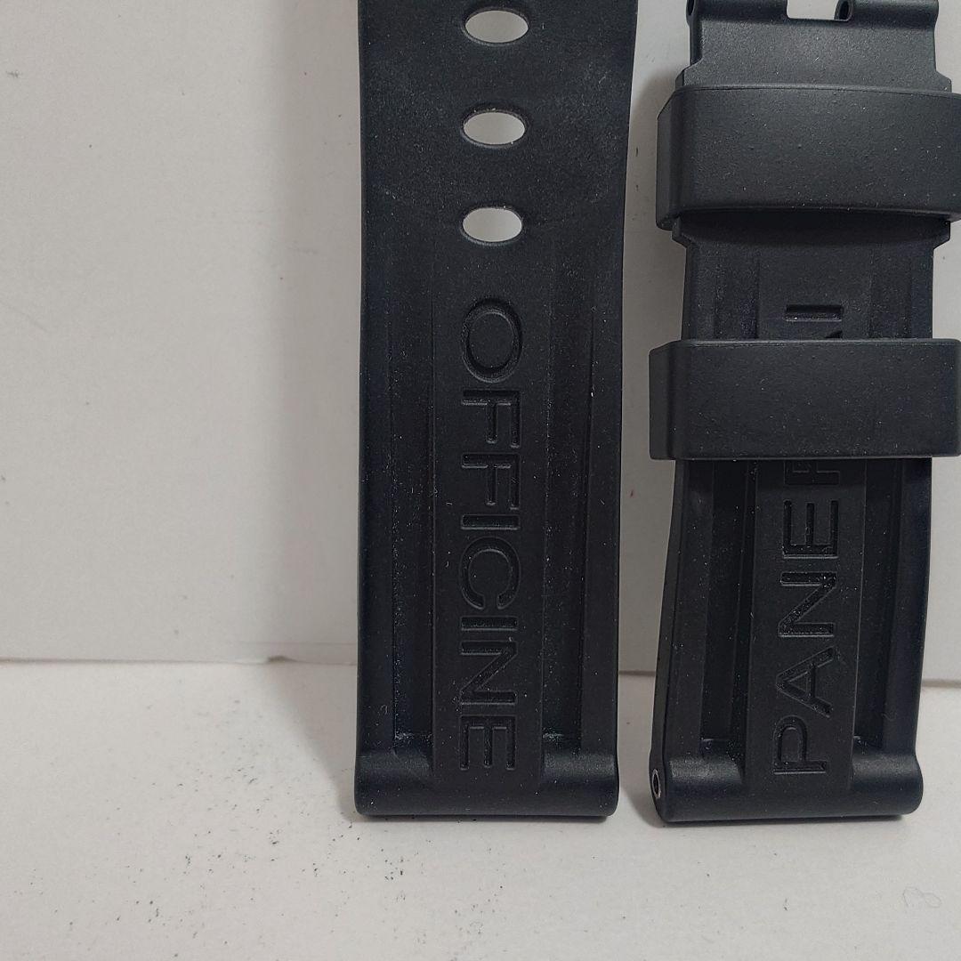 パネライ 腕時計 ベルト 替えベルト ラバーベルト ストラップ 純正 24mm