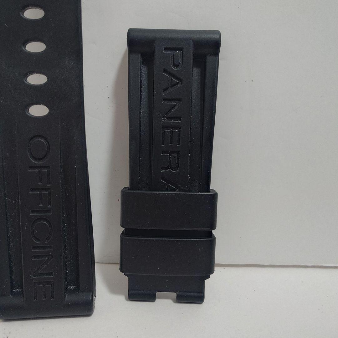 パネライ 腕時計 ベルト 替えベルト ラバーベルト ストラップ 純正 24mm