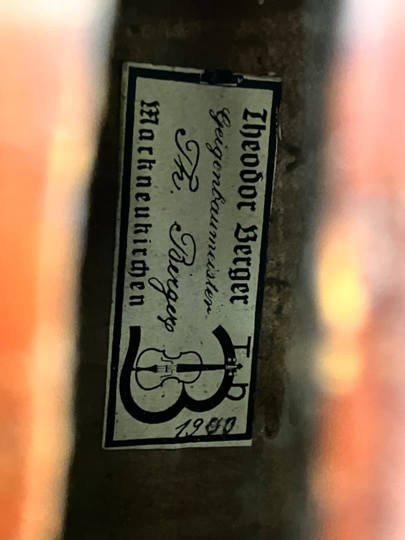 割引中！希少品 Theodor Bergerオールドチェロ　4分の3