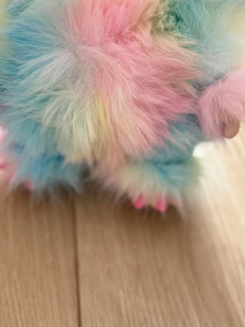 海外限定 ３８ｃｍ ジモモ LABUBU レインボー ぬいぐるみ　新品♡