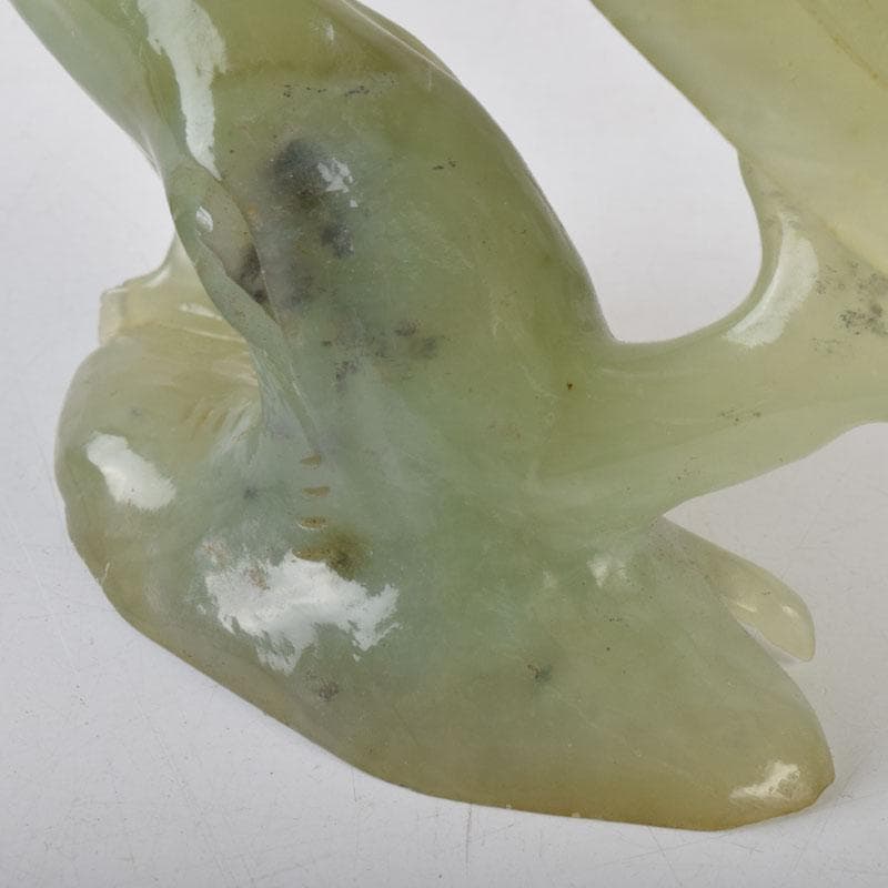 中国 玉石彫刻 鳥 置物 C 8647 中国 玉石彫刻 鳥 置物 C 8647