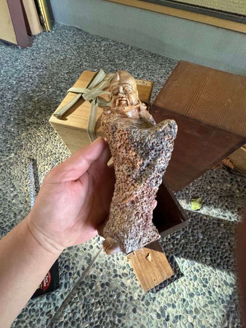 年末激安コメOK‼️リサイクルFORT‼️中国品買取④‼️唐物石製寿老人物