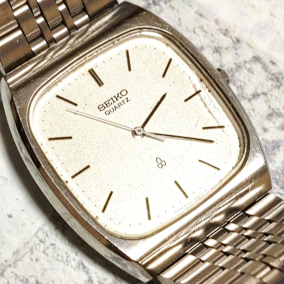 ヴィンテージ　男女兼用 セイコー　シャリオ　クォーツ腕時計　シルバー　稼働品