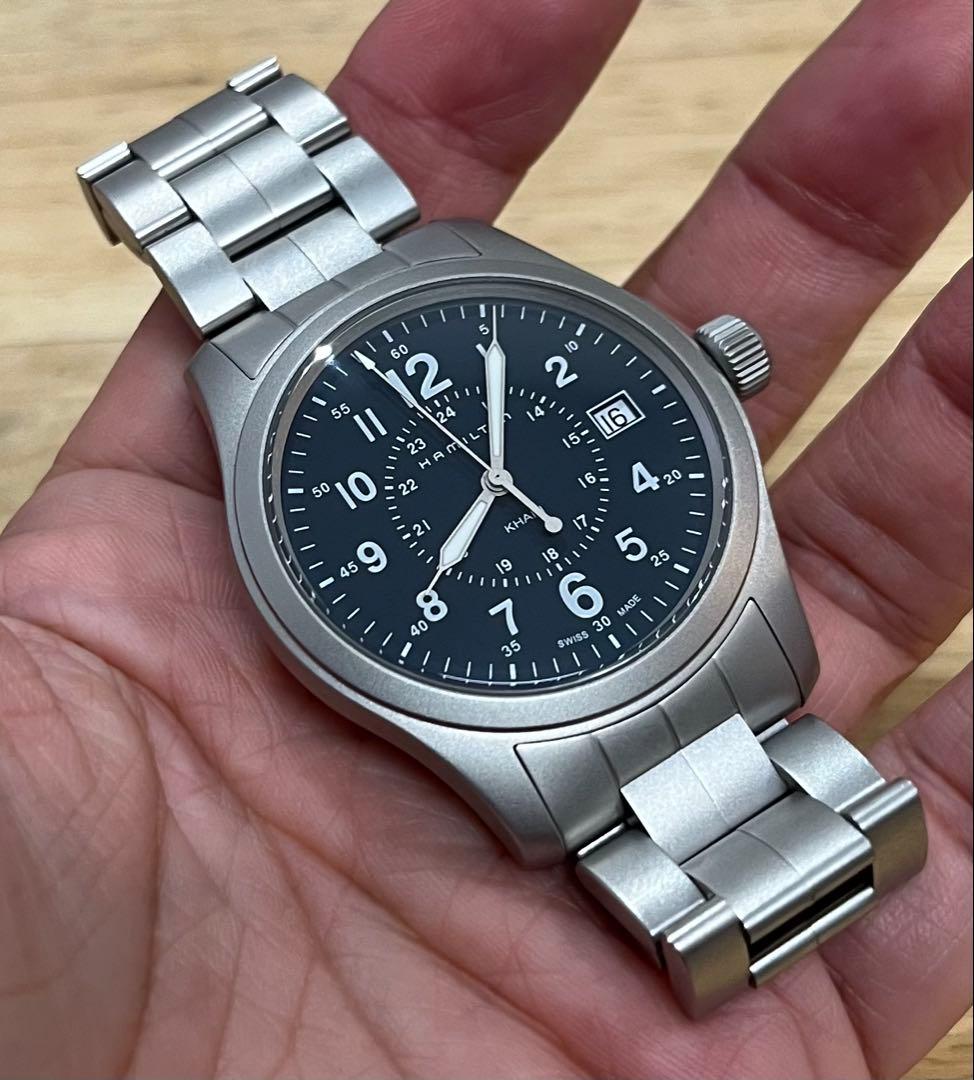 【廃盤レア・秀品】HAMILTON カーキフィールド H68201143
