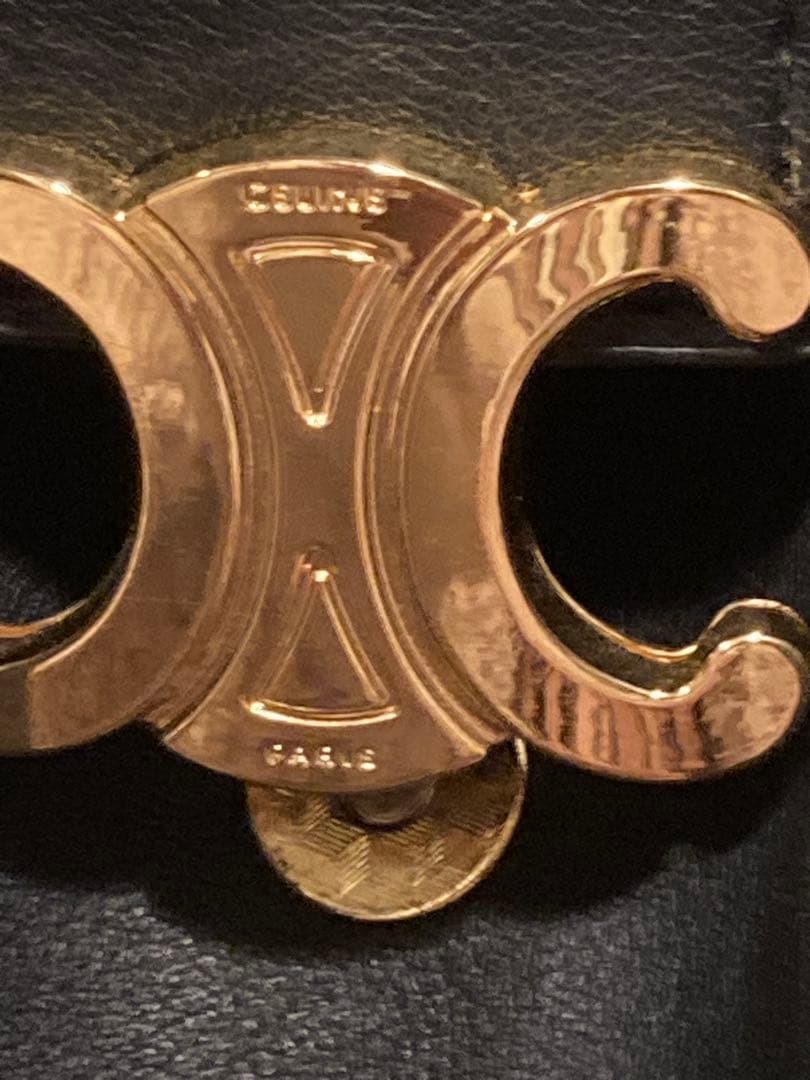 新品同様　レザー　本革　ブラック黒　ショルダーバッグハンド