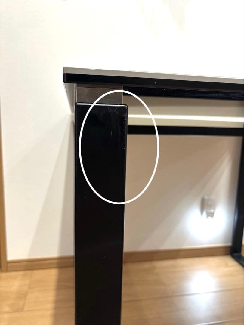 ダイニングテーブル 大理石調 セラミック 強化ガラス 85cm幅！