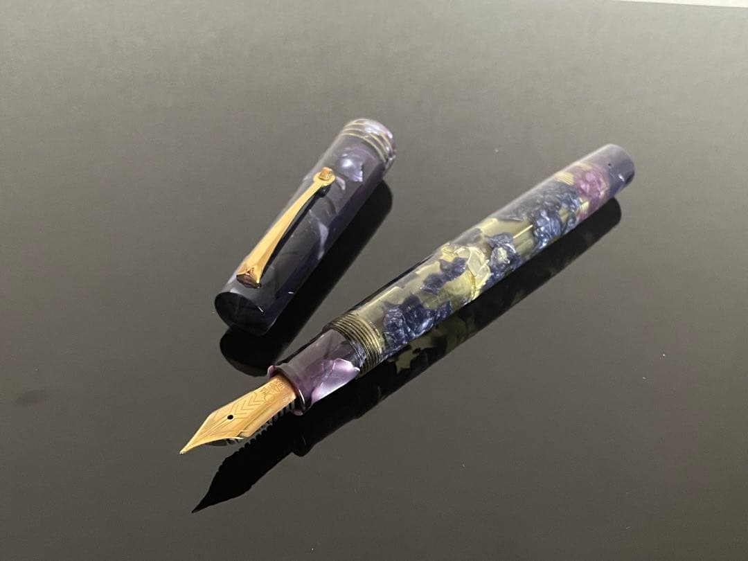 オマス ルーセンスブルー 万年筆 - メルカリ